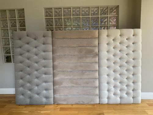 Selection-of-double-bed-headboards-in-neutral-velvets-and-linen-mix-deep-buttoned-and-vertical-panelled-scaled
